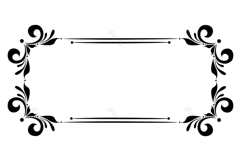 边框图片,复古元素,花纹PNG,图案免抠素材